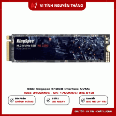 SSD Kingspec 512GB Interface NVMe (Đọc 2400Mb/s - Ghi 1700Mb/s) (NE-512)