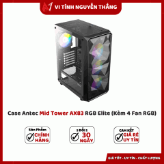 Case Antec Mid Tower AX83 RGB Elite (Kèm 4 Fan RGB)