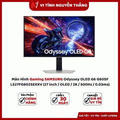 Màn Hình Gaming SAMSUNG Odyssey OLED G6 G60SF LS27FG602SEXXV (27 inch / OLED / 2K / 500Hz / 0.03ms)