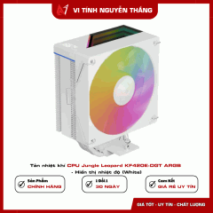 Tản nhiệt khí CPU Jungle Leopard KF420E-DGT ARGB - Hiển thị nhiệt độ (White)