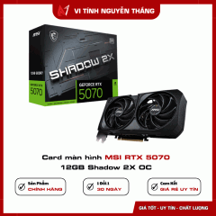 Card màn hình MSI RTX 5070 12GB Shadow 2X OC