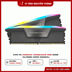 RAM PC CORSAIR VENGEANCE RGB 96GB (2x48GB) DDR5 6000Mhz