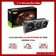 Card màn hình Inno3D RTX4080 X3 16GB GDDR6X 3 Fan