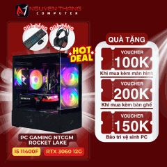 PC GAMING NTCGM ROCKET LAKE (H510 - 11400F - RAM 16GB - SSD 256GB - RTX 3060 12GB)