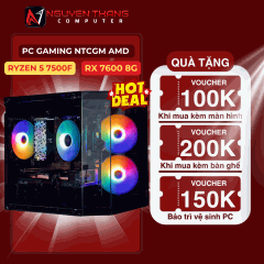 PC GAMING NTCGM AMD RYZEN 5 (B650 - RYZEN 5 7500F - RAM 16GB DDR5 - 500GB NVME - RX 7600 8GB)
