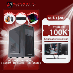 PC AMD RYZEN 5 VĂN PHÒNG NEW GIÁ RẺ (B450 - R5 3400G - 16G - 256G )