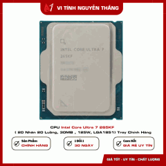 CPU Intel Core Ultra 7 265KF ( 20 Nhân 20 Luồng, 30MB , 125W, LGA1851) Tray Chính Hãng