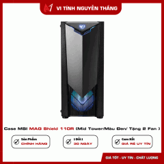  Case MSI MAG Shield 110R (Mid Tower/Màu Đen/ Tặng 2 Fan )