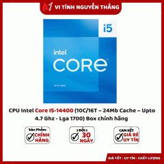 CPU Intel Core I5-14400 (10C/16T – 24Mb Cache – Upto 4.7 Ghz - Lga 1700) Box chính hãng 