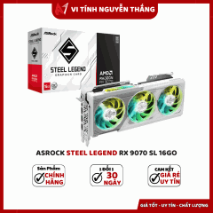 CARD MÀN HÌNH ASROCK STEEL LEGEND RX 9070 SL 16GO