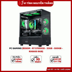 PC GAMING (B550M - R7 5700X3D - 32GB - 500GB - RX6600 8GB)