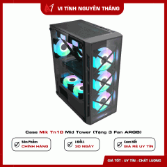 Case Mik Tn10 Mid Tower (Tặng 3 Fan ARGB)