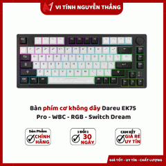 Bàn phím cơ không dây Dareu EK75 Pro - WBC - RGB - Switch Dream