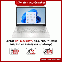 LAPTOP HP 15S-FQ5080TU (15.6INCH/ FHD/ I5-1235U/ 8GB/ SSD 256GB/ WIN 11/ SILVER)