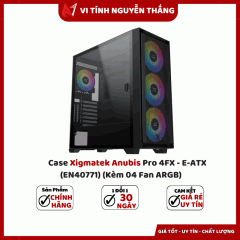         Case Xigmatek Anubis Pro 4FX - E-ATX (EN40771) (Kèm 04 Fan ARGB)