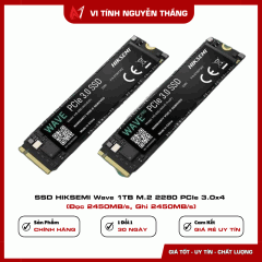 SSD HIKSEMI Wave 1TB M.2 2280 PCIe 3.0x4 (Đọc 2450MB/s, Ghi 2450MB/s)