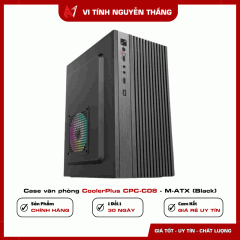 Case văn phòng CoolerPlus CPC-C08 - M-ATX (Black)