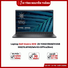 Laptop Dell Vostro 3510  (i5 1135G7/8GB/512GB SSD/15.6FHD/Win10+Office/Đen)