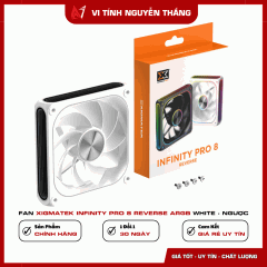 FAN XIGMATEK INFINITY PRO 8 REVERSE ARGB WHITE - NGƯỢC