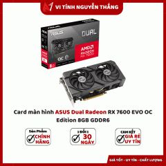 Card màn hình ASUS Dual Radeon RX 7600 EVO OC Edition 8GB GDDR6