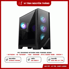 PC GAMING NTCGM MSI FORGE 2026 ( B760M - I5 12400F - 16G - 500GB - RTX 5060 6GB - 650W )