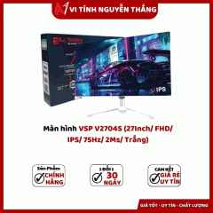 Màn hình VSP V2704S (27Inch/ FHD/ IPS/ 75Hz/ 2Ms/ Trắng)