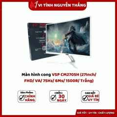 Màn hình cong VSP CM2705H (27Inch/ FHD/ VA/ 75Hz/ 6Ms/ 1500R/ Trắng)