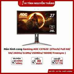 Màn hình cong Gaming AOC C27G2Z  (27Inch/ Full Hd/ VA/ 240Hz/ 0.5Ms/ 250Nits/ 1500R/ Freesync )