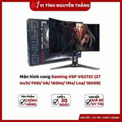 Màn hình cong Gaming VSP VG272C (27 Inch/ FHD/ VA/ 165Hz/ 1Ms/ Loa/ 1800R)