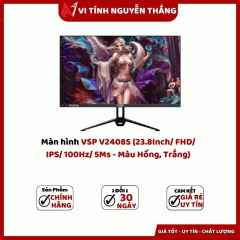 Màn hình VSP V2408S (23.8Inch/ FHD/ IPS/ 100Hz/ 5Ms - Màu Hồng, Trắng)