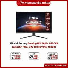 Màn hình cong Gaming MSI Optix G32C4X (32Inch/  FHD/ VA/ 250Hz/ 1Ms/ 1500R)