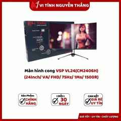 Màn hình cong VSP VL24(CM2406H) (24Inch/ VA/ FHD/ 75Hz/ 1Ms/ 1500R)