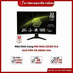 Màn hình Cong MSI MAG 32C6X 31.5 inch FHD VA 250Hz 1ms