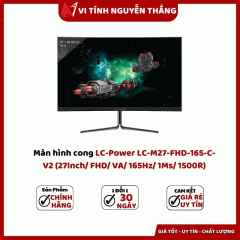 Màn hình cong LC-Power LC-M27-FHD-165-C-V2 (27Inch/ FHD/ VA/ 165Hz/ 1Ms/ 1500R)