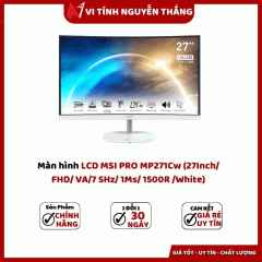 Màn hình LCd MSI PRO MP271Cw (27Inch/ FHD/ VA/7 5Hz/ 1Ms/ 1500R /White)