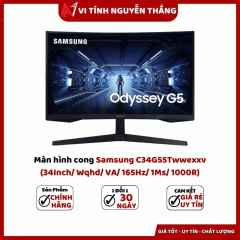 Màn hình cong Samsung C34G55Twwexxv (34Inch/ Wqhd/ VA/ 165Hz/ 1Ms/ 1000R)