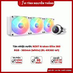 Tản nhiệt nước NZXT Kraken Elite 360 RGB - 360mm (White) (RL-KR36E-W1)