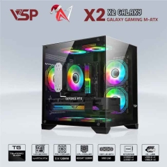 Case VSP AQUANAUT GALAXY Gaming X2 - M-ATX (Black)