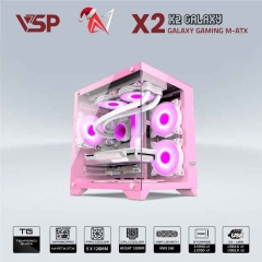 Case VSP AQUANAUT GALAXY Gaming X2 - M-ATX (PiNK)