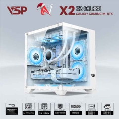 Case VSP AQUANAUT GALAXY Gaming X2 - M-ATX (White)