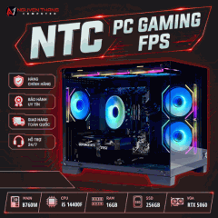 PC GAMING NTC FPS RAPTOR LAKE (B760 - i5-14400F - RAM 16G - 256G NVME - VGA RTX 5060 8GB)