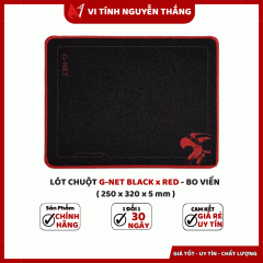 LÓT CHUỘT G-NET BLACK x RED - BO VIỀN (250 x 320 x 5 mm)