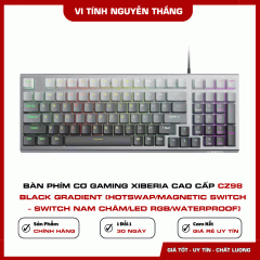 Bàn phím cơ gaming XIBERIA CAO CẤP CZ98 Black Gradient (Hotswap/Magnetic switch – Switch nam châm/Led RGB/Waterproof )