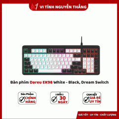 Bàn phím Dareu EK98 White - Black, Dream Switch