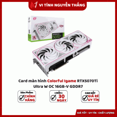 Card màn hình Colorful Igame RTX5070Ti Ultra W OC 16GB-V GDDR7	