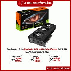 Card màn hình Gigabyte RTX 4070 Windforce OC 12GB (N4070WF3 OC-12GD)