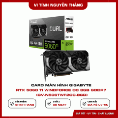 Card màn hình Gigabyte RTX 5060 Ti Windforce OC 8GB GDDR7 (GV-N506TWF2OC-8GD)