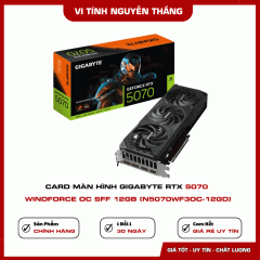 Card màn hình Gigabyte RTX 5070 WINDFORCE OC SFF 12GB (N5070WF3OC-12GD)