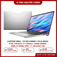 Laptop Dell 15 DC15250 (15.6 inch/ FHD Touch/ i7-1355U/ 16GB DDR5/ SSD 512GB/ Win 11/ Black) NK