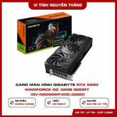 Card màn hình Gigabyte RTX 5090 Windforce OC 32GB GDDR7 (GV-N5090WF3OC-32GD)